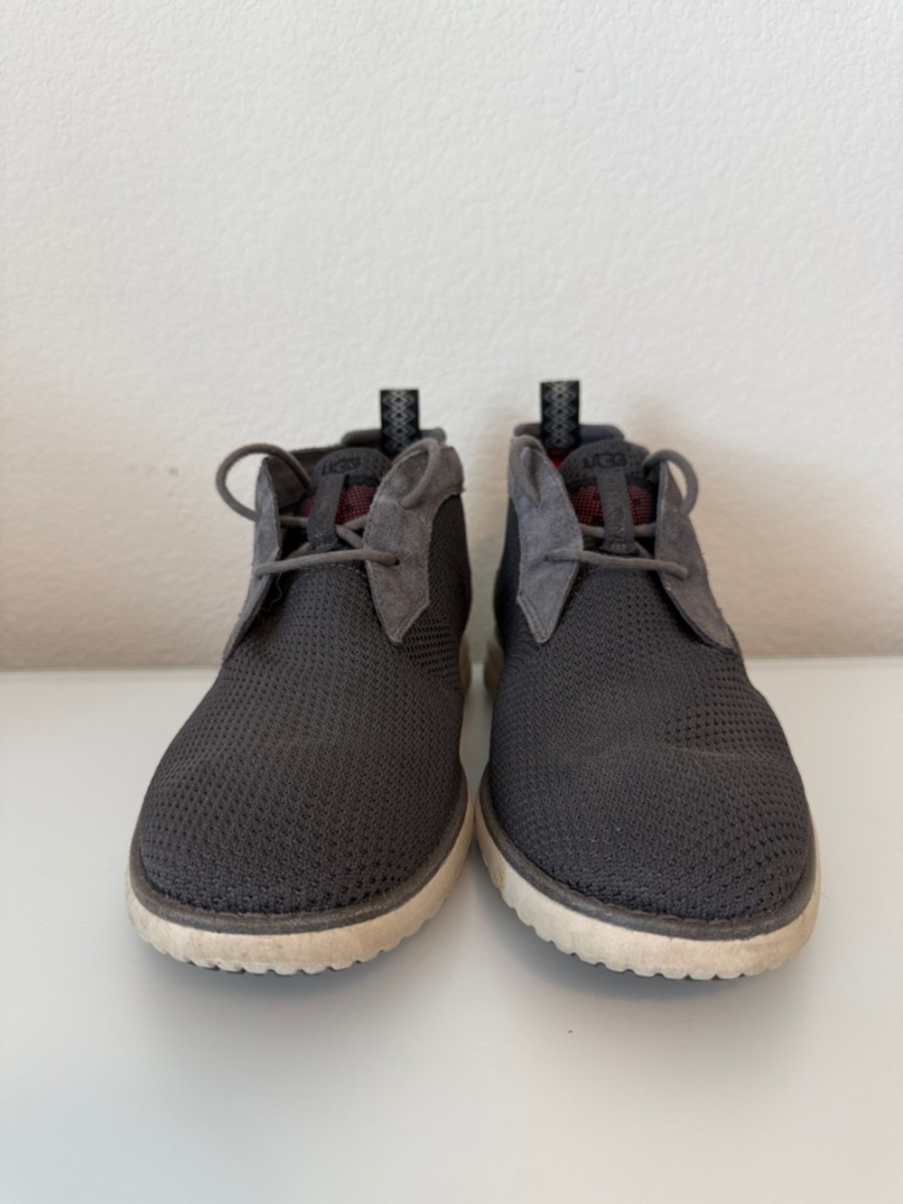 UGG Men's Gray Union Chukka HyperWeave Mesh Boots with White Sole Size 10.5 - Picture 9 of 9